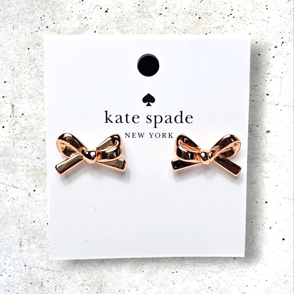 kate spade Jewelry - Kate Spade Skinny Mini Rose Gold Stud Earrings